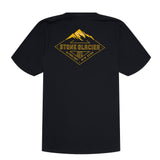 Mountain Peak T Shirt in Black Back