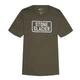 SG Plate T-Shirt in Army Green Front