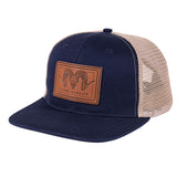 SG Classic Leather Patch Trucker - Navy