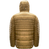Grumman LITE Down Jacket in Fieldstone – product back view on white background