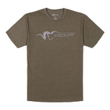Brown t-shirt with 'Stone Glacier' logo on a white background