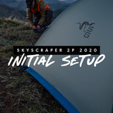 Skyscraper 2P 4-season ultralight tent setup