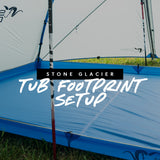 Skyscraper 2P 4-season ultralight tent Tub Footprint setup