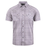 Breaks Snap Shirt SS - Stone Plaid