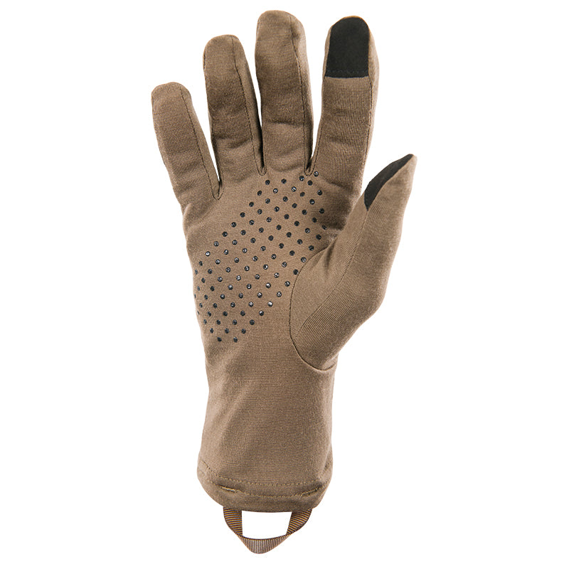 Hot Shot Men's Merino Wool Fingerless Gloves for Hunting/Fishing, Beige