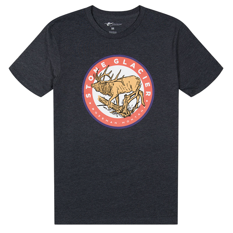 Stone Glacier Elk T-Shirt - Navy Heather