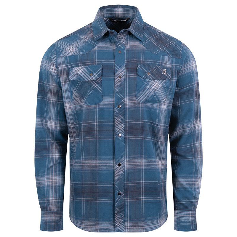 Timber Butte Snap Shirt LS - Glacier Plaid