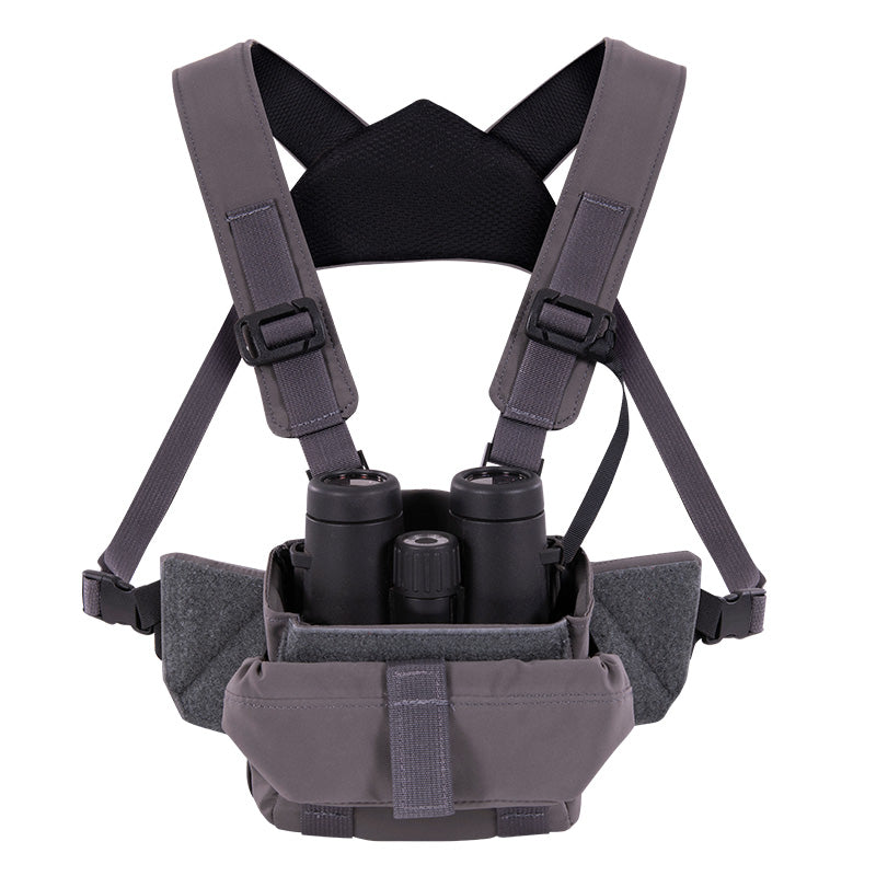 Sentinel Bino Harness - Granite Grey - Hunting Bino Harnes - Military Bino Harness - Long Range Shooting Bino Harness