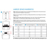 Large Sentinel Bino Harness Size Card
