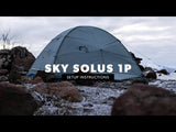 Sky Solus 1P ultralight 4-season shelter setup instructions