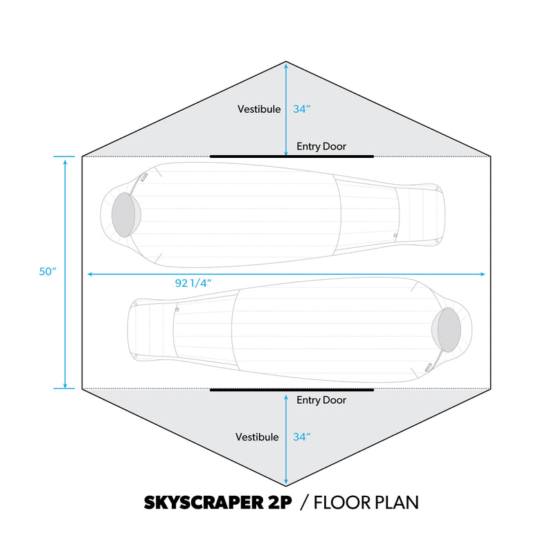 Skyscraper 2P ultralight 4-season tent