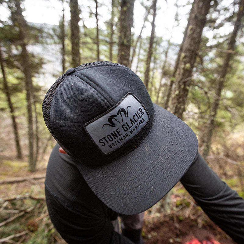 Vintage Two Tone Trucker Cap with patch Glacier Conservancy